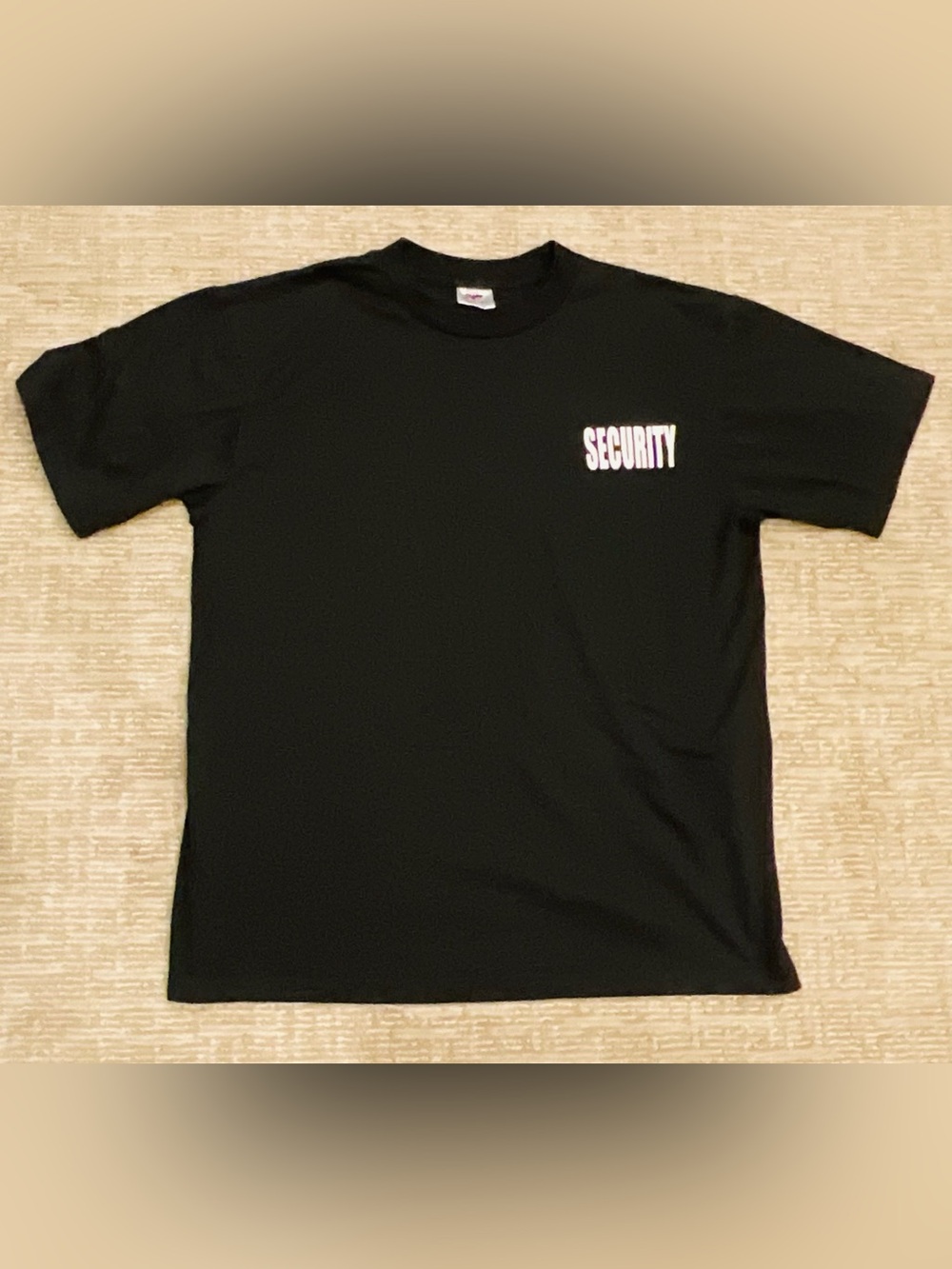 Security T-shirt Black - Large - EUC